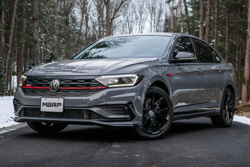 MBRP Cat Back Dual Split Rear Exit 3in CF Tips for VW Jetta GLI T304