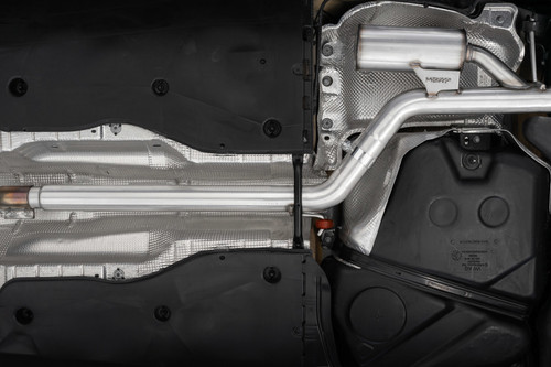 MBRP Cat-Back for VW Golf GTI MK8 3in Dual Split Rear w/ Carbon Fiber Tips - T304