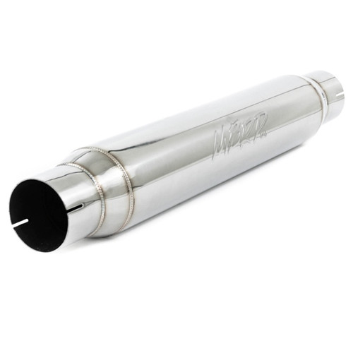 MBRP Universal Resonator Exhaust for 3in Inlet/Outlet - 22in Body, 26in Overall T304 Stainless Steel