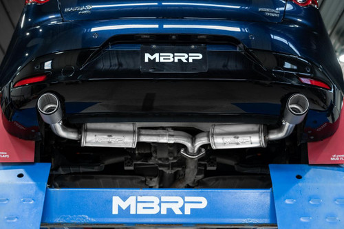 MBRP Axle-Back Dual Rear Exit for Mazda 3 Hatchback - T304SS Street Profile