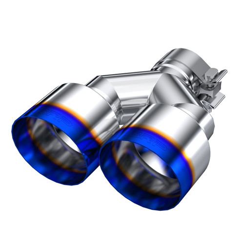 MBRP Burnt End Tip for Pass Side 2.5in ID Dual 4in OD Out 9.55in Length - Stainless Steel