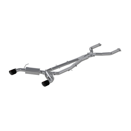 MBRP Cat Back Dual Split Rear Exit 3in CF Tips for Infiniti Q50 3.0L