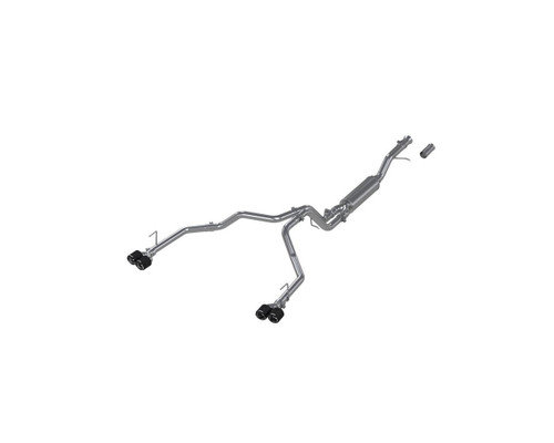 MBRP Cat Back Exhaust for Chevy Tahoe/GMC Yukon 2021+ - T304 Stainless Steel Dual Split with Quad Carbon Fiber Tips