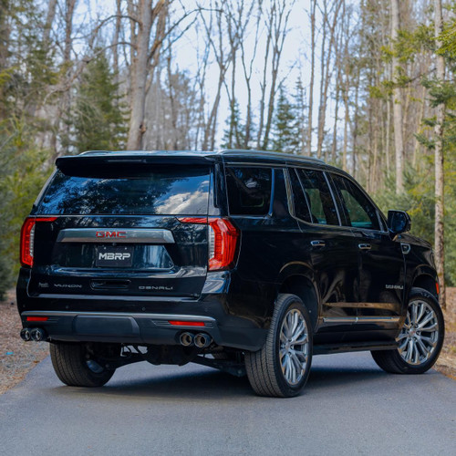 MBRP Cat Back Exhaust for Chevy Tahoe/GMC Yukon 2021+ - T304 Stainless Steel Dual Split with Quad Carbon Fiber Tips