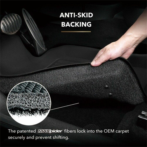 3D MAXpider Kagu Black Floormat for Honda Fit - 1st Row