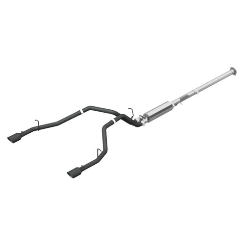 MBRP Cat Back Exhaust for RAM 1500 5.7L - Dual Split Rear 4.5in Tip Black Coated