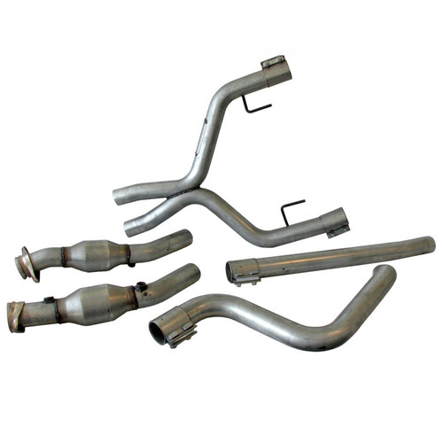 BBK True Dual Cat-Back Exhaust Conversion Kit w/ X-Pipe for 05-09 Mustang 4.0 V6
