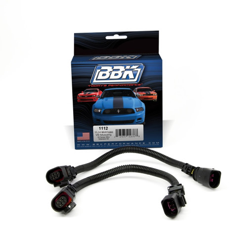 BBK Front O2 Sensor Wire Harness Extensions 12 (pair) for 11-14 Mustang GT