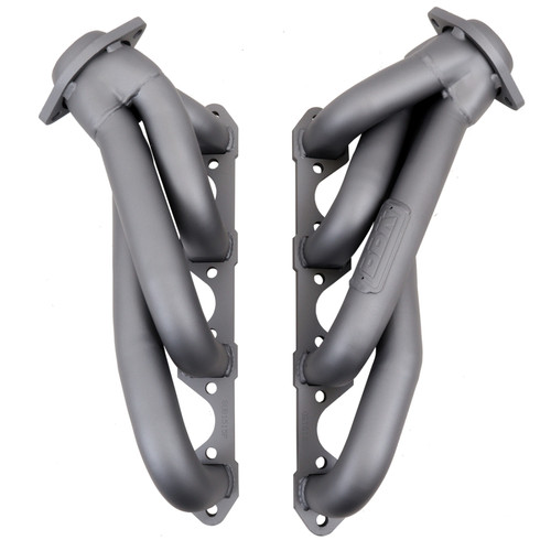 BBK Shorty Unequal Length Exhaust Headers 1-5/8 Titanium Ceramic for 79-93 Mustang 5.0