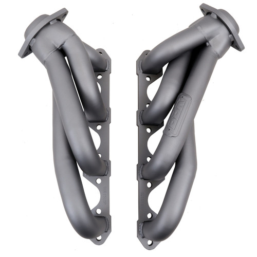 BBK Shorty Unequal Length Exhaust Headers 1-5/8 Titanium Ceramic for 79-93 Mustang 5.0