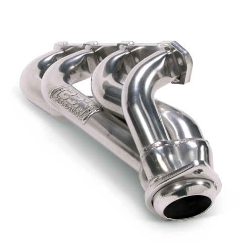 BBK Shorty Unequal Length Exhaust Headers 1-5/8 Silver Ceramic for 79-93 Mustang 5.0