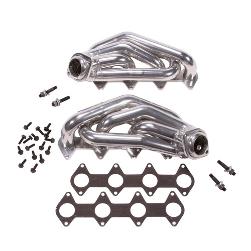 BBK Shorty Tuned Length Exhaust Headers 1-5/8 Silver Ceramic for 05-10 Mustang 4.6 GT