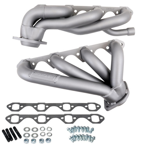 BBK Shorty Unequal Length Exhaust Headers 1-5/8 Titanium Ceramic for 87-95 Ford F150 5.8 351