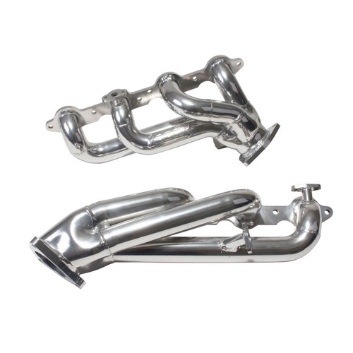 BBK Shorty Tuned Length Exhaust Headers 1-3/4 Silver Ceramic for 99-04 GM Truck SUV 4.8 5.3