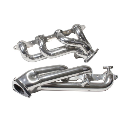 BBK Shorty Tuned Length Exhaust Headers 1-3/4 Silver Ceramic for 99-04 GM Truck SUV 4.8 5.3