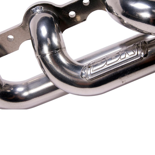 BBK Shorty Tuned Length Exhaust Headers 1-3/4 Silver Ceramic for 99-04 GM Truck SUV 6.0