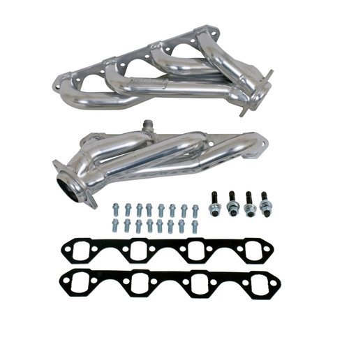BBK Shorty Unequal Length Exhaust Headers 1-5/8 Silver Ceramic for 94-95 Mustang 5.0
