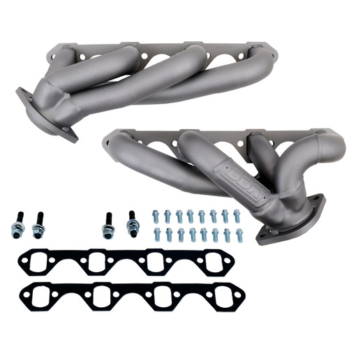 BBK Shorty Unequal Length Exhaust Headers 1-5/8 Titanium Ceramic for 87-95 Ford F150 5.0 302