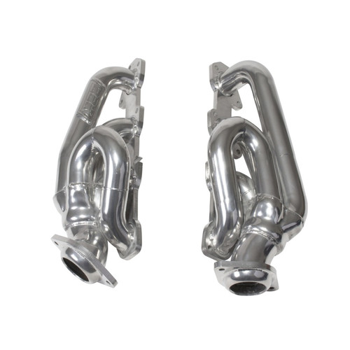 BBK Shorty Tuned Length Exhaust Headers 1-3/4 Silver Ceramic for 09-18 Dodge Ram 5.7L Hemi