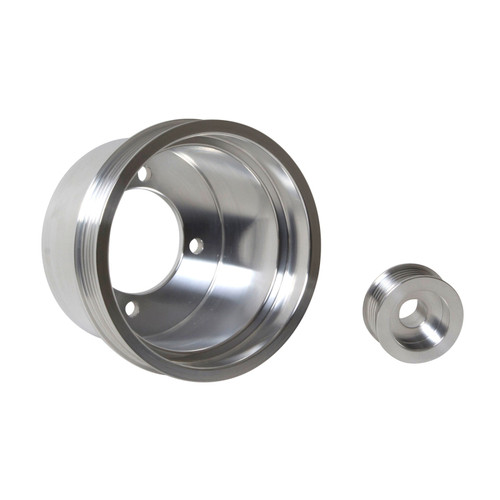 BBK Underdrive Pulley Kit Lightweight CNC Billet Aluminum (2pc) for 94-98 Mustang 3.8 V6