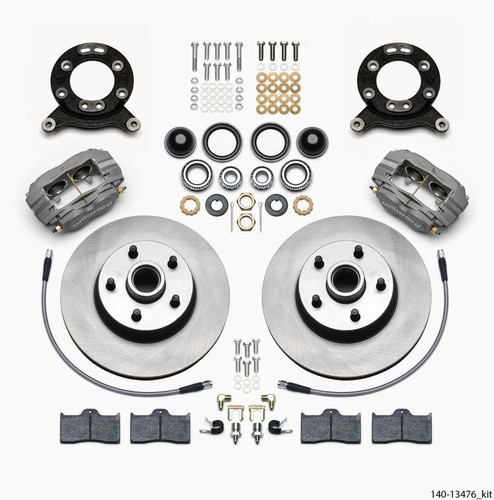 Forged Dynalite-M Front Kit 11.30in Rotor for 1965-1969 Mustang Disc & Drum