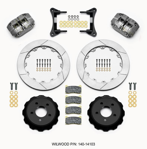Wilwood Dynapro Radial Front Drag Kit 12.88 Vented for 2015-Up Mustang