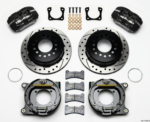 Wilwood Dynapro Low-Profile 11.00in P-Brake Kit Drilled for Chevy 12 Bolt Spcl