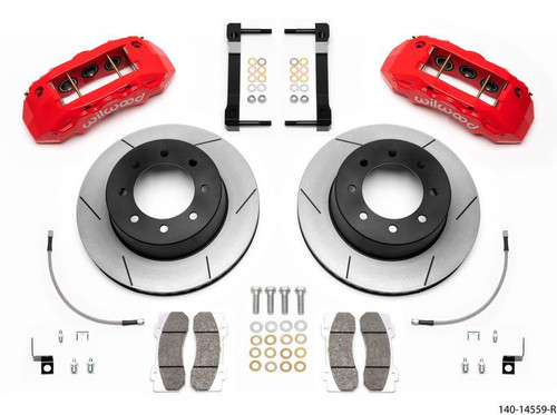 Wilwood TX6R Rear Kit 15.50in Red for 13-17 Ford F-250/F-350 - 4WD