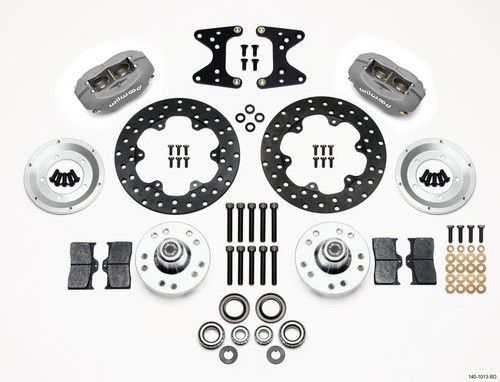 Wilwood Forged Dynalite Front Drag Kit Drilled Rotor for 71-80 Pinto/Mustang II