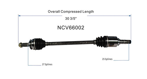 Subaru CV Axle Assembly - Front NCV66002