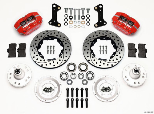 Dynapro Dust-Boot Front Kit 11.00in Red for 67-69 Camaro 64-72 Nova Chevelle