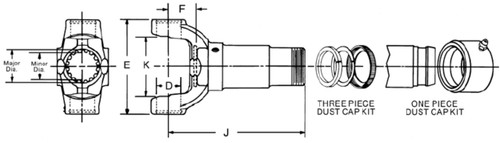 Drive Shaft Slip Yoke 3-3-488KX