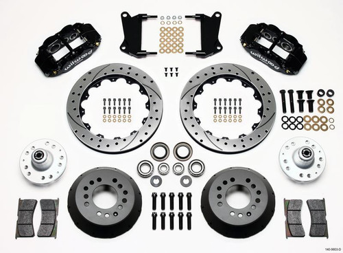 Narrow Superlite 6R Front Hub Kit 12.88in Drilled for 67-69 Camaro 64-72 Nova