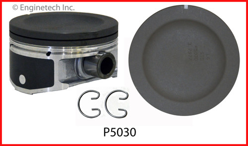 Single Dish Top Hypereutectic Piston for 96-07 GM/Buick 3.8L/231 VIN 1,4 - Standard