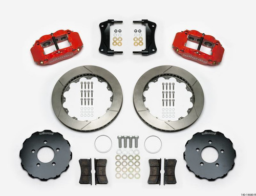 Narrow Superlite 6R Front Kit 12.88in Slotted Red for 03-11 Ford Crown Vic