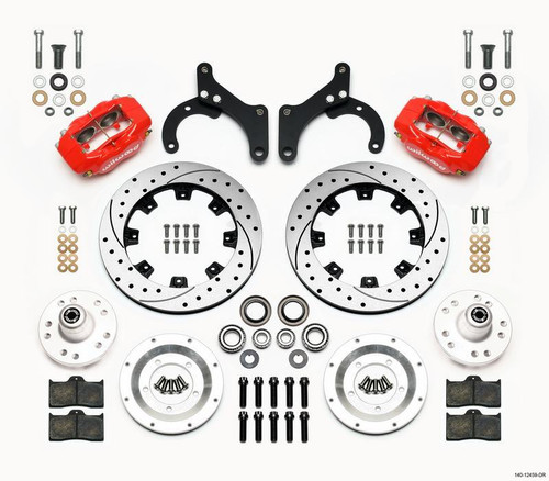 Forged Dynalite Front Kit 12.19in Red for 59-64 Chevy Impala / 63-64 Corvette