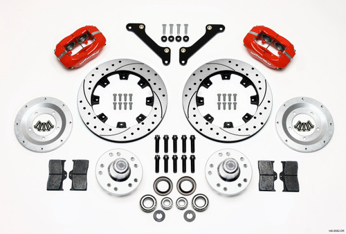 Wilwood Forged Dynalite Front Kit 12.19in Drilled Red for 70-78 Camaro