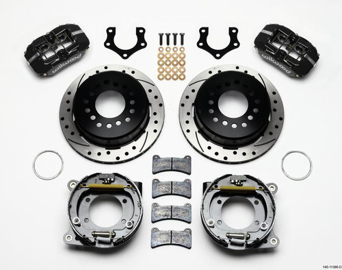 Dynapro Low-Profile 11.00in P-Brake Kit Drilled for Mopar/Dana 2.50in Off