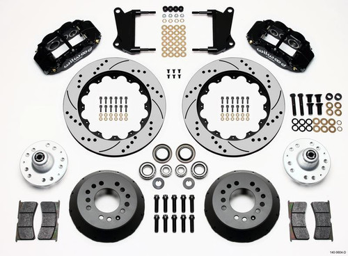 Narrow Superlite 6R Front Hub Kit 14.00in Drilled for 67-69 Camaro 64-72 Nova
