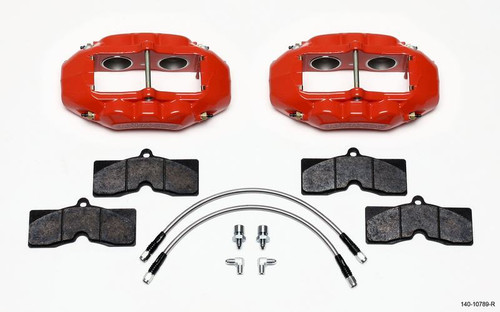 Wilwood D8-4 Front Caliper Kit Red for Corvette C2 / C3 65-82