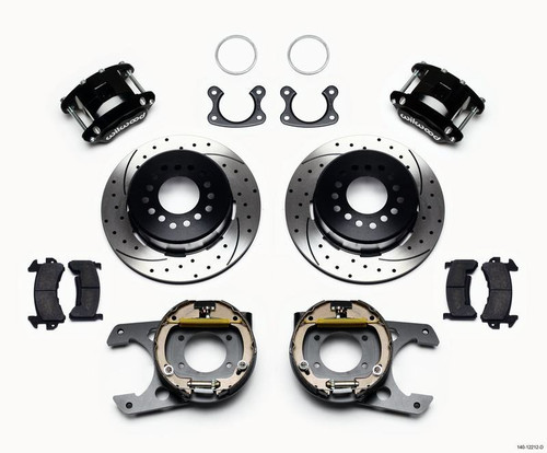 Wilwood D154 P/S Park Brake Kit Drilled for Small Ford 2.50in Offset
