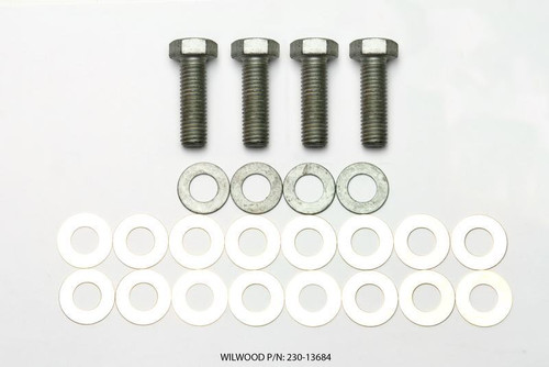 Wilwood Bolt Kit - M14-2 x 45mm Hex Head w/ Washers and Shims - 4 Pack