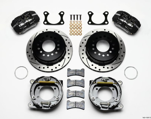 Dynapro Low-Profile 11.00in P-Brake Kit Drilled for Big Ford 2.36in Offset