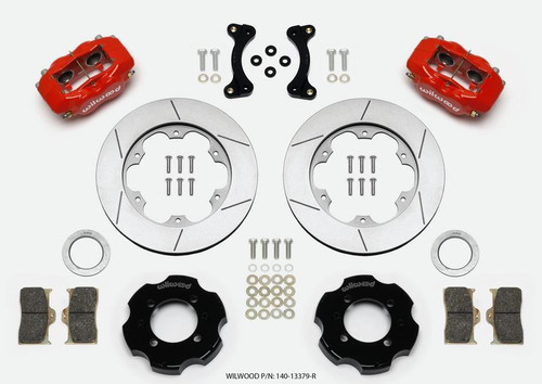 Wilwood Forged Dynalite Front Hat Kit 11.00in GT Rotor Red for 95-05 Miata