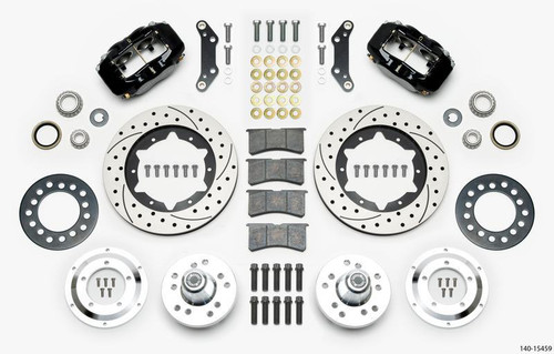 Wilwood Forged Dynalite Pro Front Kit 11.00in D&S Rotor 5x4.00in BC 65-72 - Blk