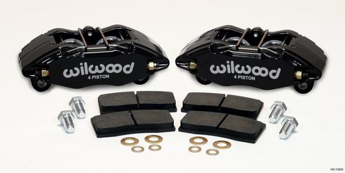 Wilwood DPHA Front Caliper & Pad Kit Black for Honda / Acura w/ 262mm OE Rotor
