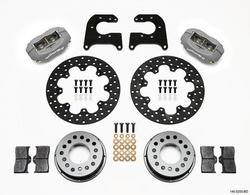 Wilwood Forged Dynalite Rear Drag Kit Drilled Rotor for Mopar/Dana 2.36in Off