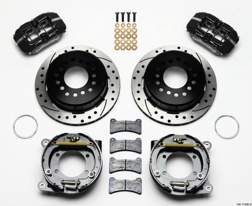 Dynapro Low-Profile 11.00in P-Brake Kit Drilled for Ford 8.8 w/2.50in Offset