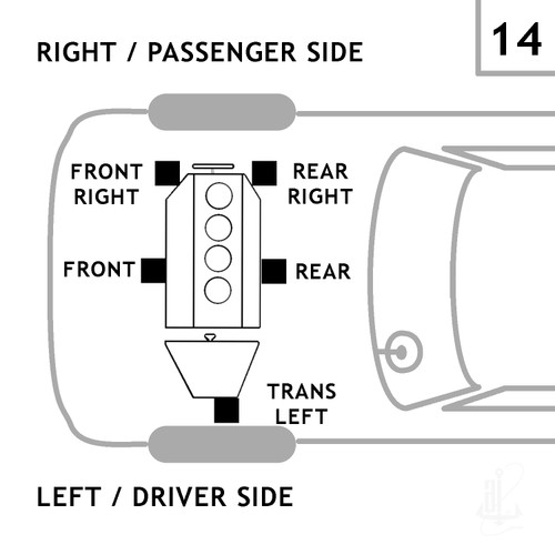 Engine Mount 2610 - diagram