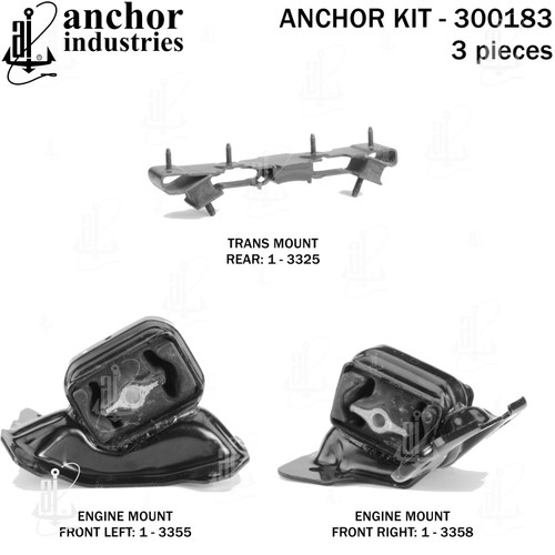 Engine Mount Kit 300183 - back view